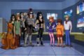 Imagem colorida de desenho animado do Scooby Doo com o Kiss-Metrópoles