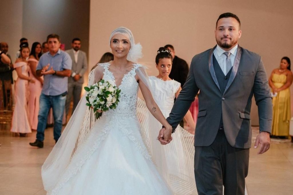 Morganna Bezerra da Silva e o marido