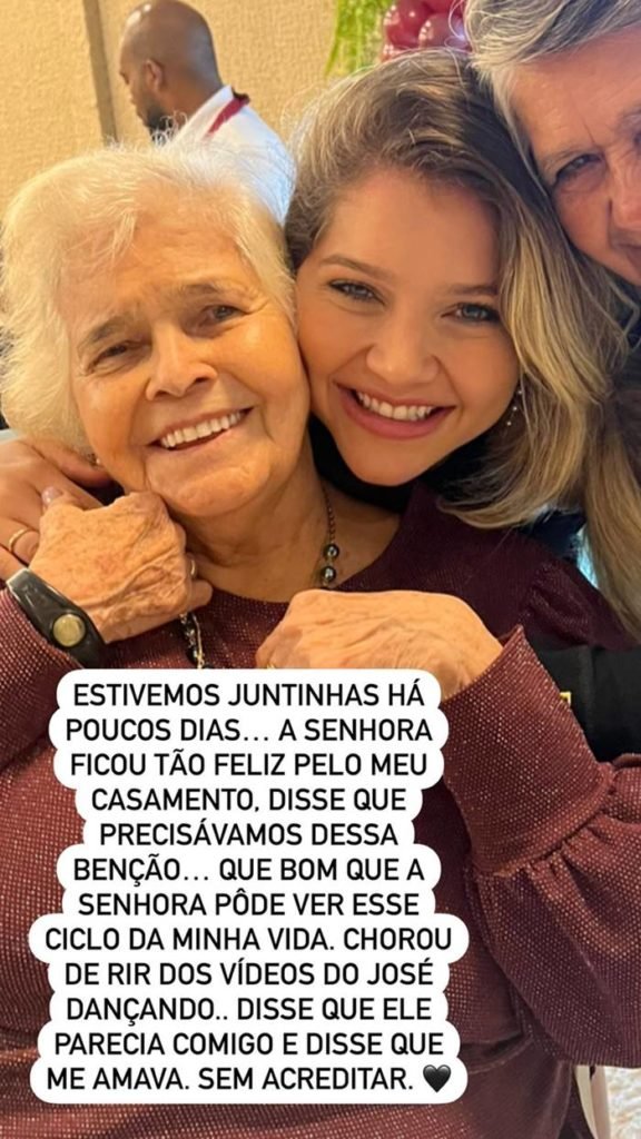 Foto colorida de Lyandra Costa e Dona Carmen - Metrópoles