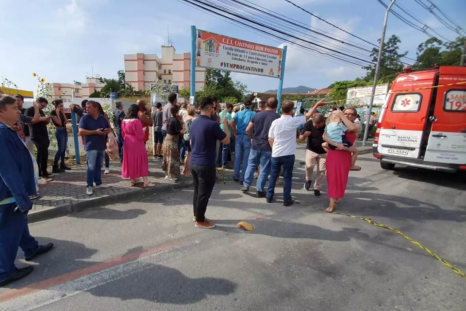 Creche onde houve ataque em Blumenau passa por reforma antes de retorno às  aulas; FOTOS, Santa Catarina