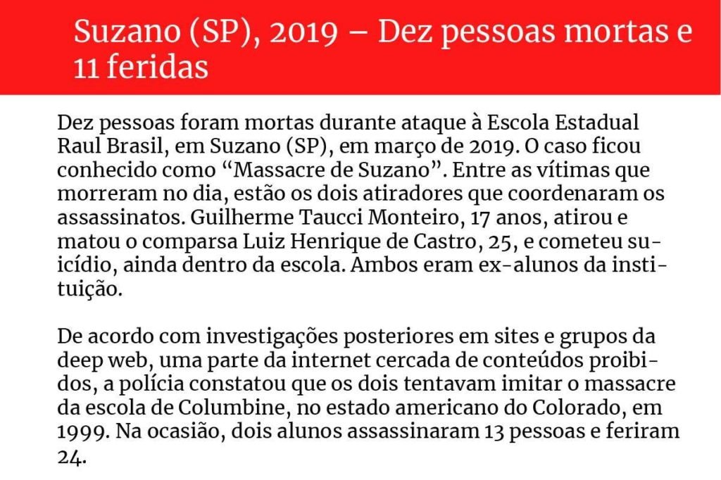 Brasil Vive Alta De Atentados Em Escolas E Creches Desde 2017 Metrópoles 1793