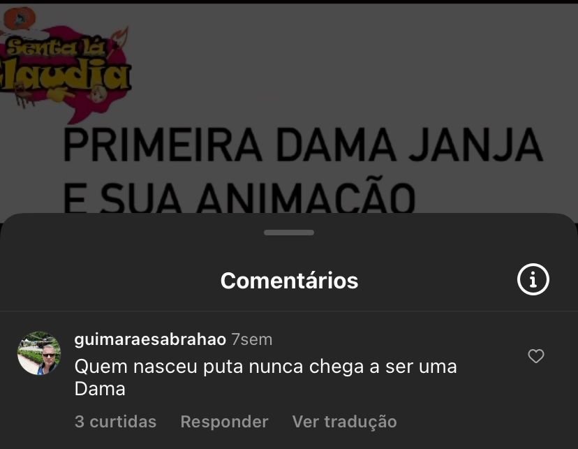 Janja Lula repudia ataques de ódio a perfil de apoiadores