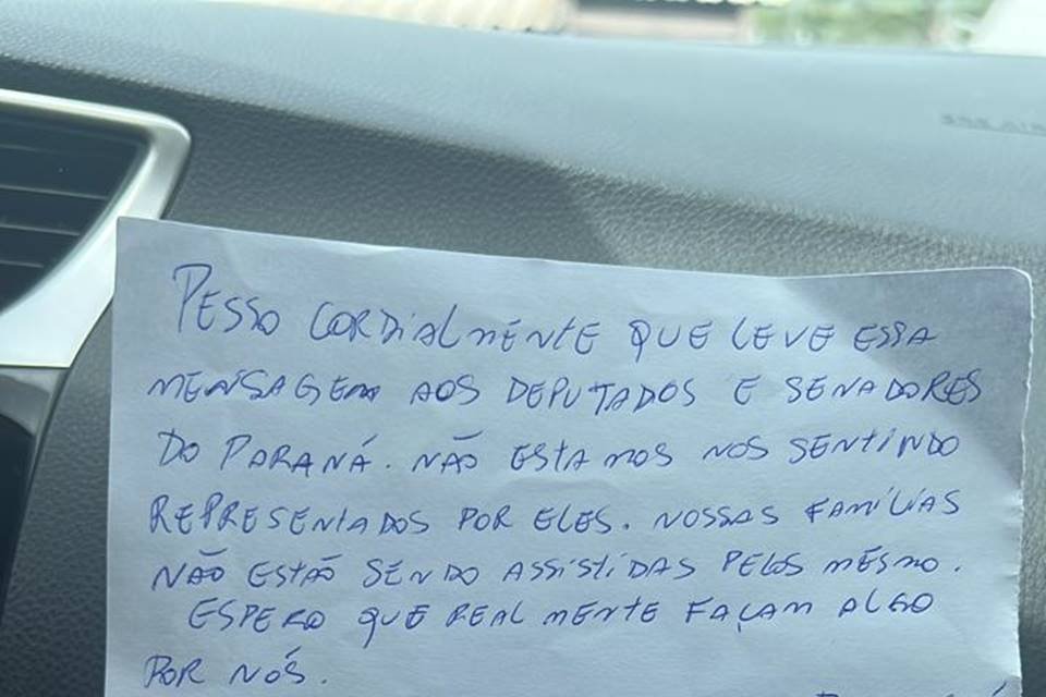 Carta de preso - Metrópoles