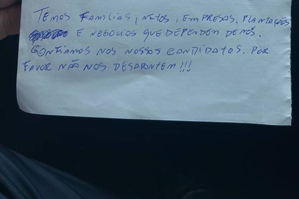 Carta de preso - Metrópoles