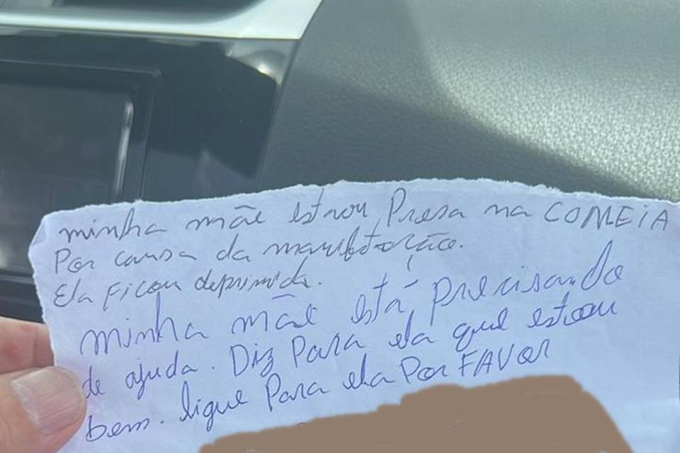 Carta de preso - Metrópoles