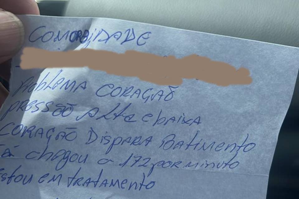Carta de preso - Metrópoles