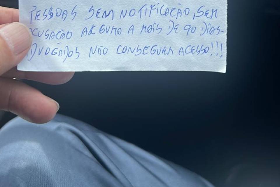 Carta de preso - Metrópoles