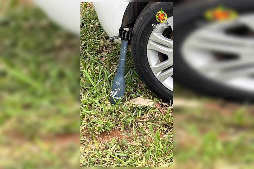Vídeo: granada é abandonada em gramado às margens do Lago Paranoá