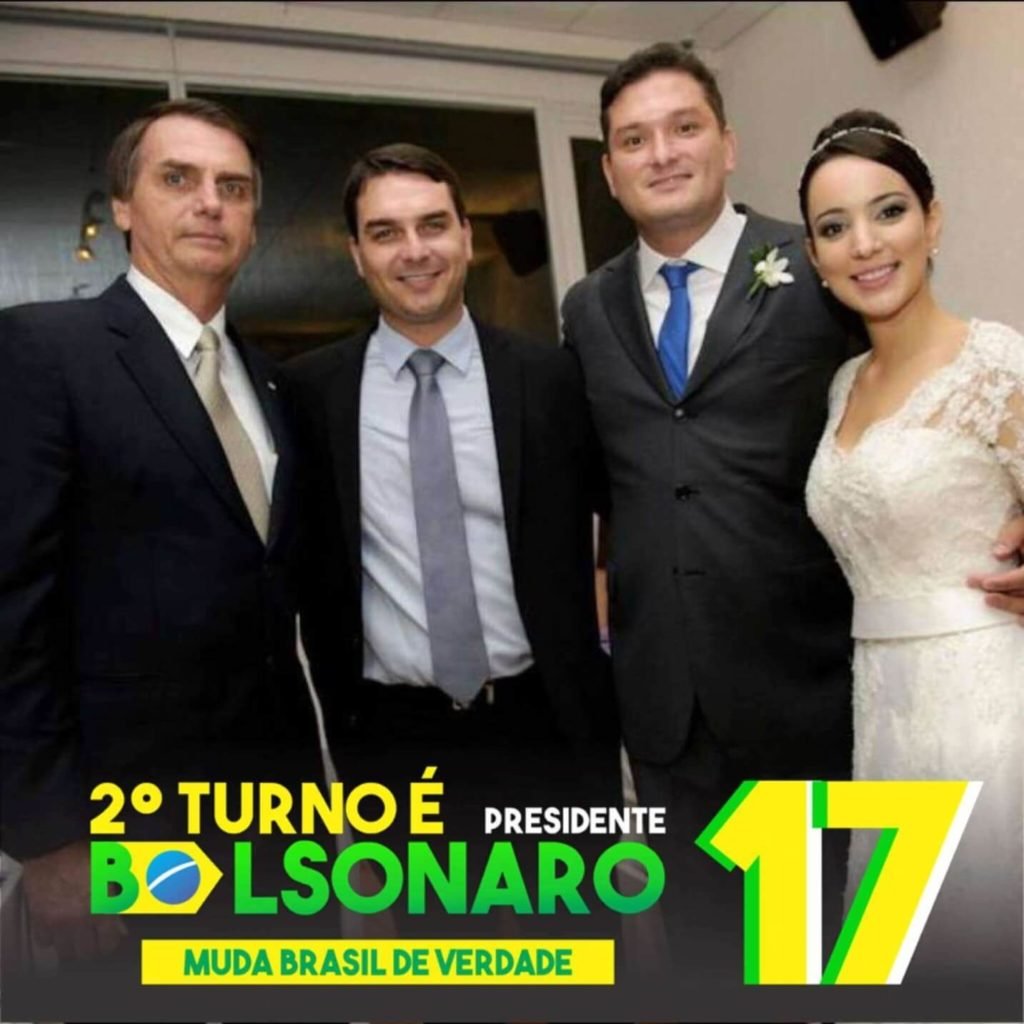 Marcello Pitrez, Jair e Flávio Bolsonaro