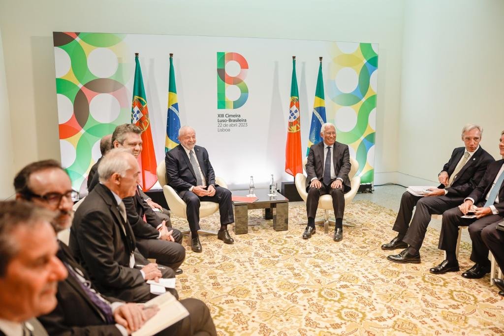 Lula e o primeiro-ministro de Portugal