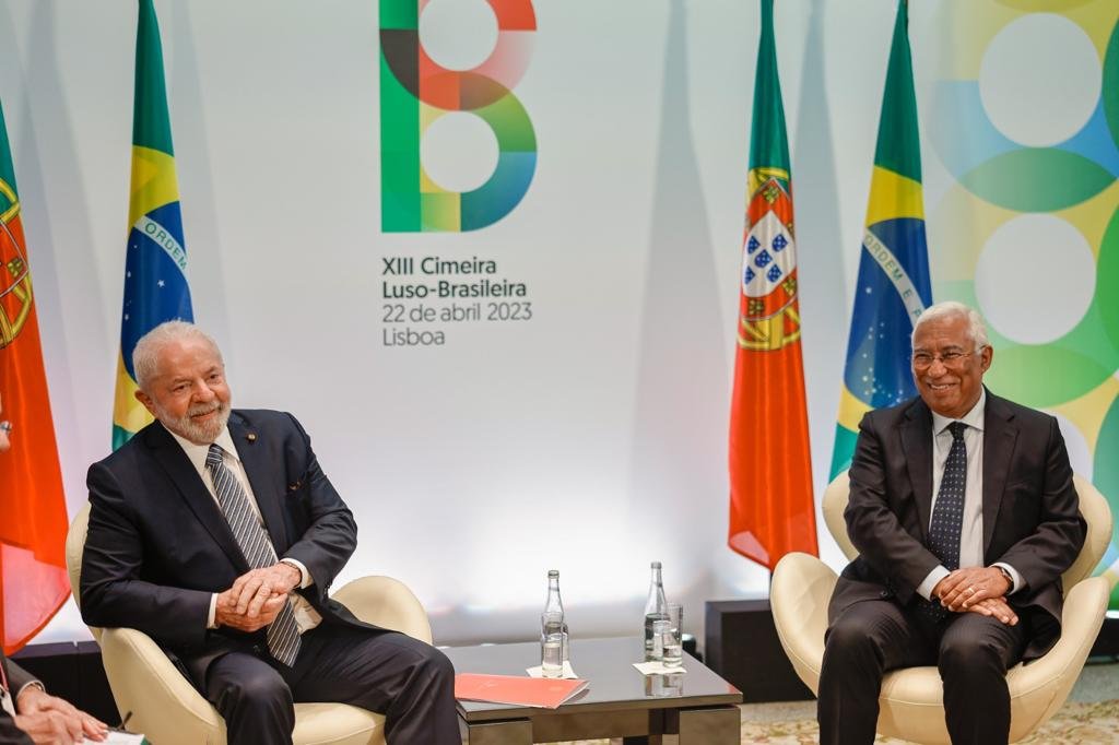 Lula e o primeiro-ministro de Portugal