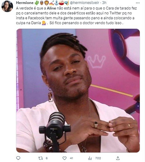 Aline Wirley cancelada no Twitter por polêmica