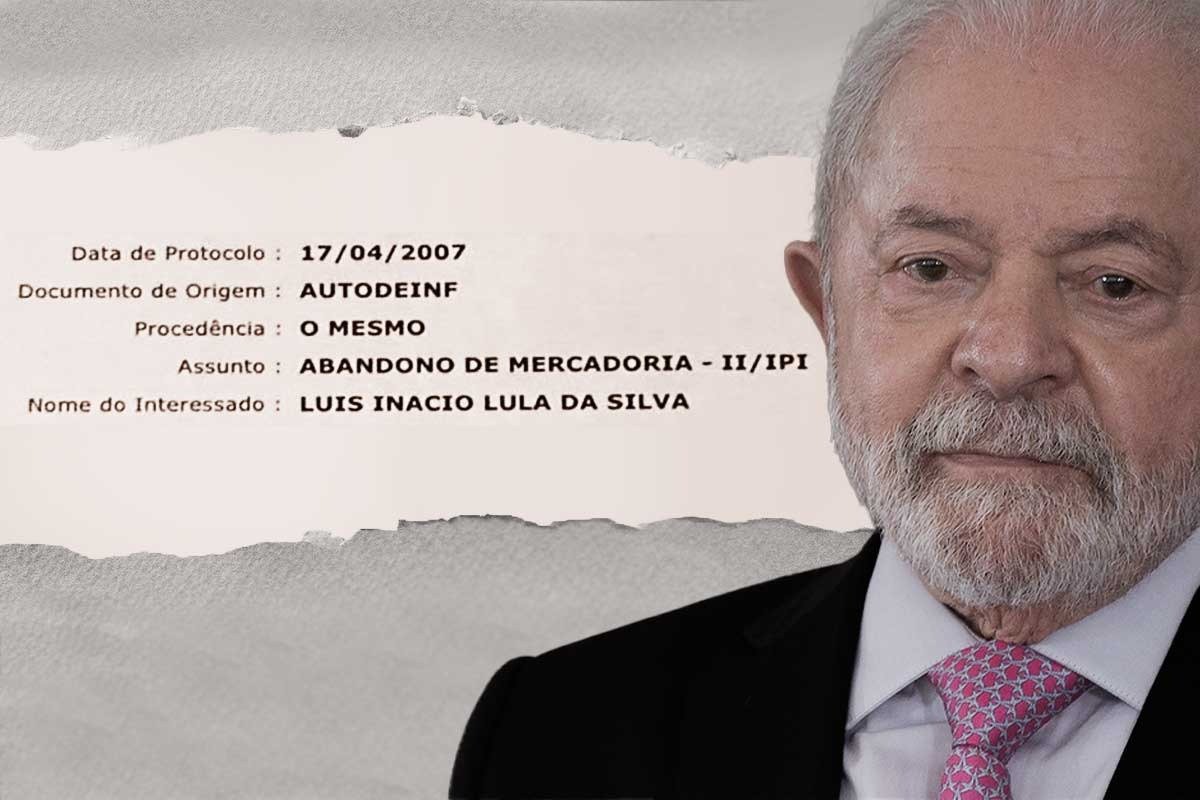 Auto de infração aplicado pela Receita contra o presidente Luiz Inácio Lula da Silva em 2007