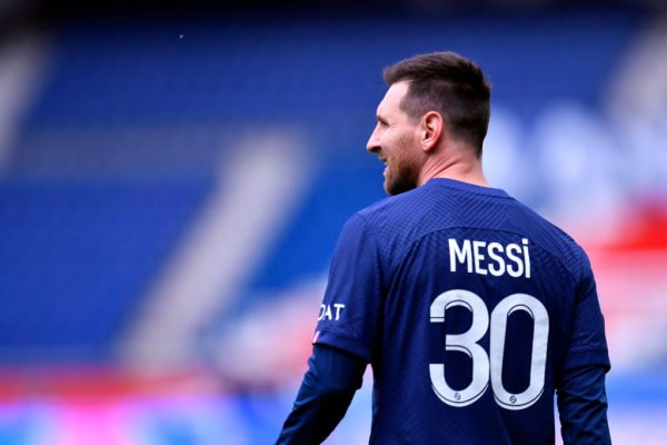 Lionel Messi de costas