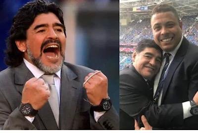 A curiosa mania de Maradona de usar sempre dois relógios