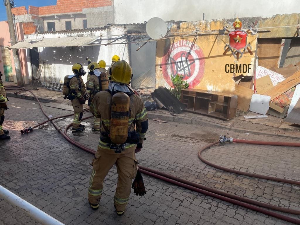 Incêndio em residência no DF