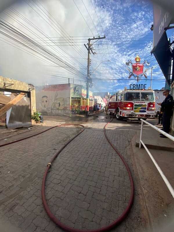 Incêndio em residência no DF