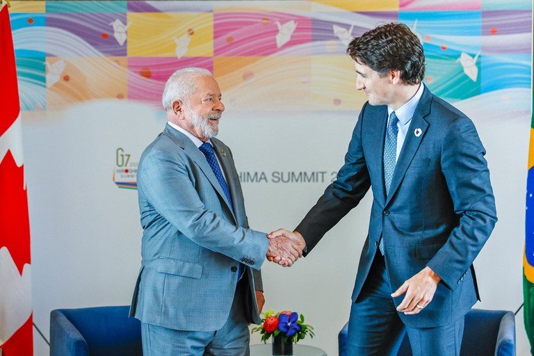 Lula e Justin Trudeau