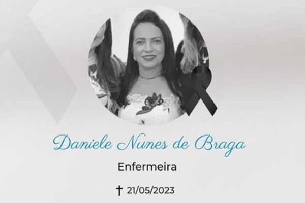 Imagem em preto e branco da enfermeira Daniela Nunes de Braga, encontrada morta dentro de casa no domingo (21/5) - Metrópoles