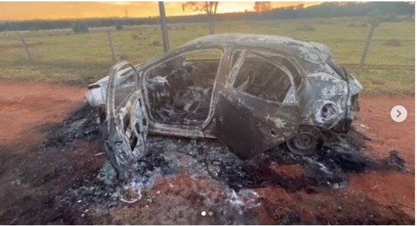 goias homem mata filhas a facadas e colocou fogo no carro em que estavam