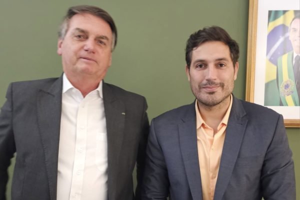 Luciano Vieira (PL-RJ) e Jair Bolsonaro