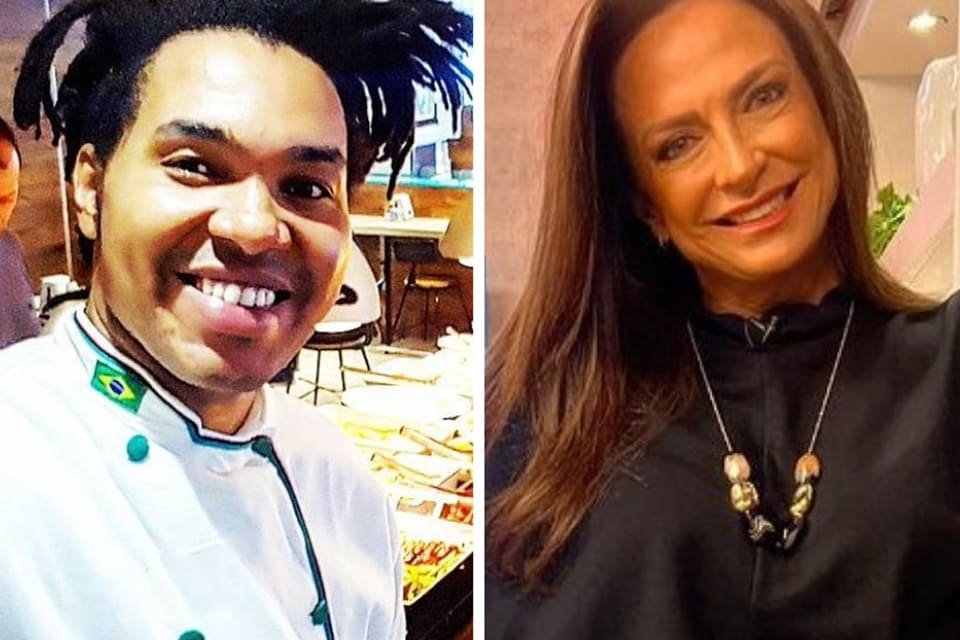 Chef Esdras De Lúcia e apresentadora