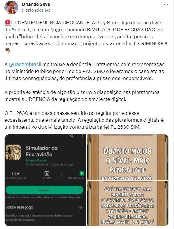 Google tira do ar jogo simulador de escravidão - ISTOÉ Independente