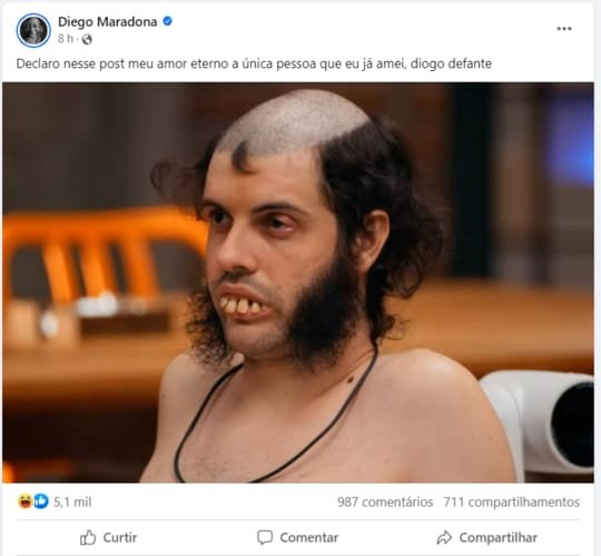 Hacker invade conta de Maradona, troca foto de perfil e faz série de publicações