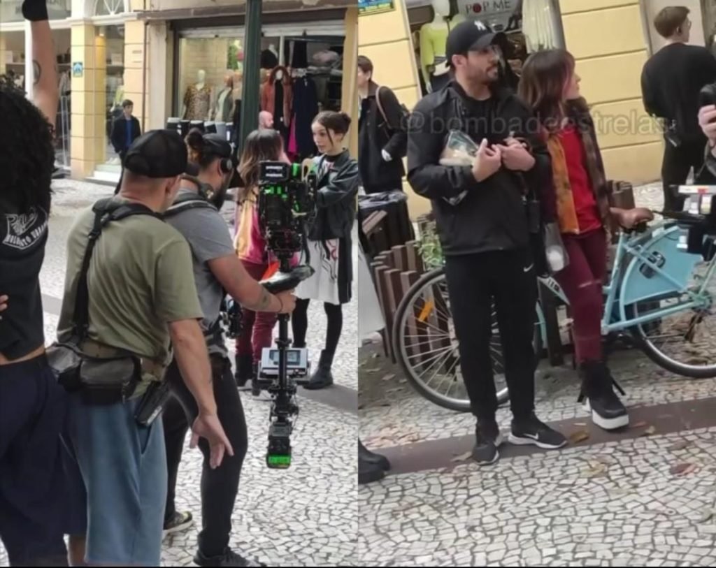 Gravação de filme de Larissa Manoela termina em confusão, após vendedor de balas tentar se aproximar da atriz