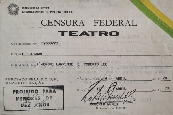 Selo da censura: veja peças teatrais carimbadas pela ditadura militar