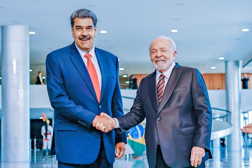 Lula e Maduro no Planalto
