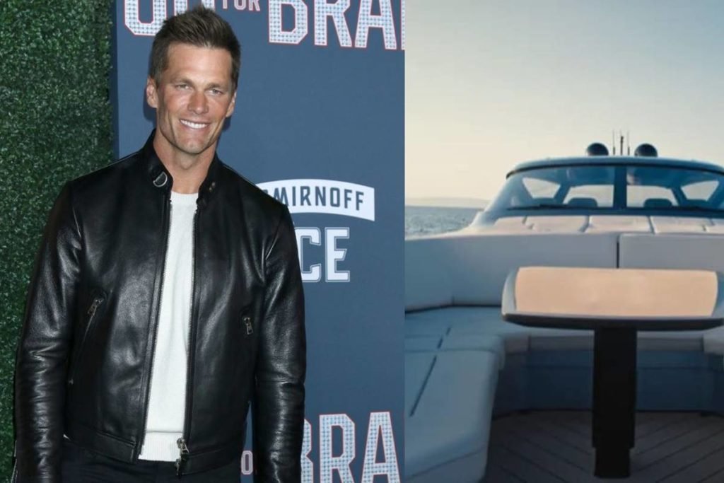 Imagem colorida de Tom Brady e seu barco - Metrópoles