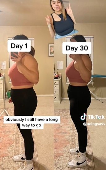 Tik toker Savannah alegou ter perdido 3 kg em um mês usando a berberina -Metrópoles