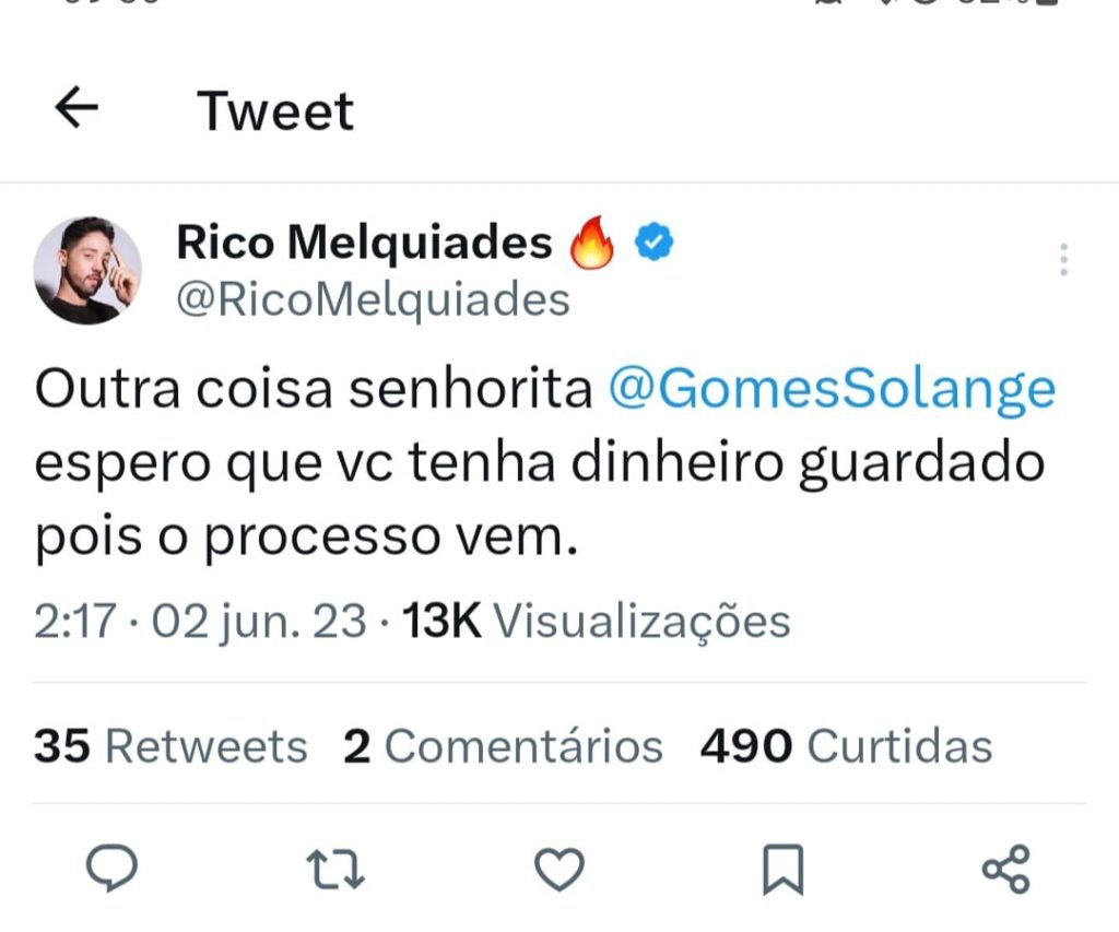 Solange Gomes e Rico Melquíades