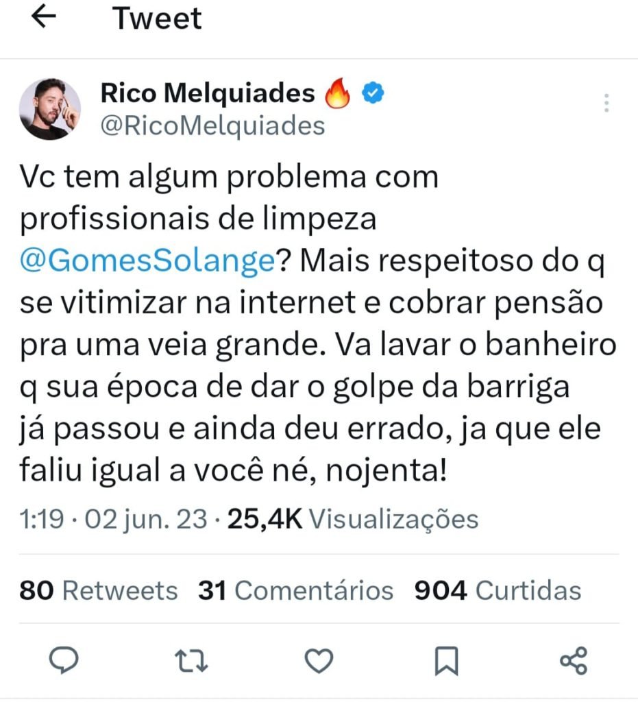 Solange Gomes e Rico Melquíades