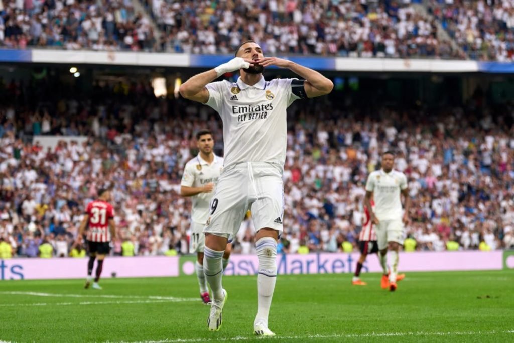 Benzema marca na despedida e Real Madrid empata com Bilbao no Espanhol
