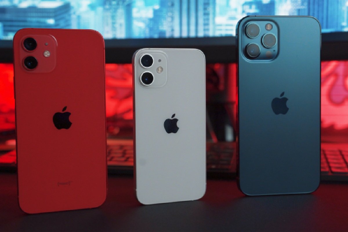 foto colorida de 3 iphones - metrópoles