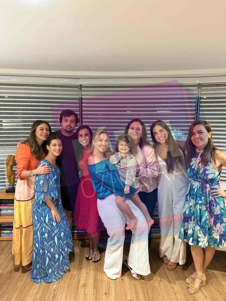 Carul Passos e família de Sérgio Cabral