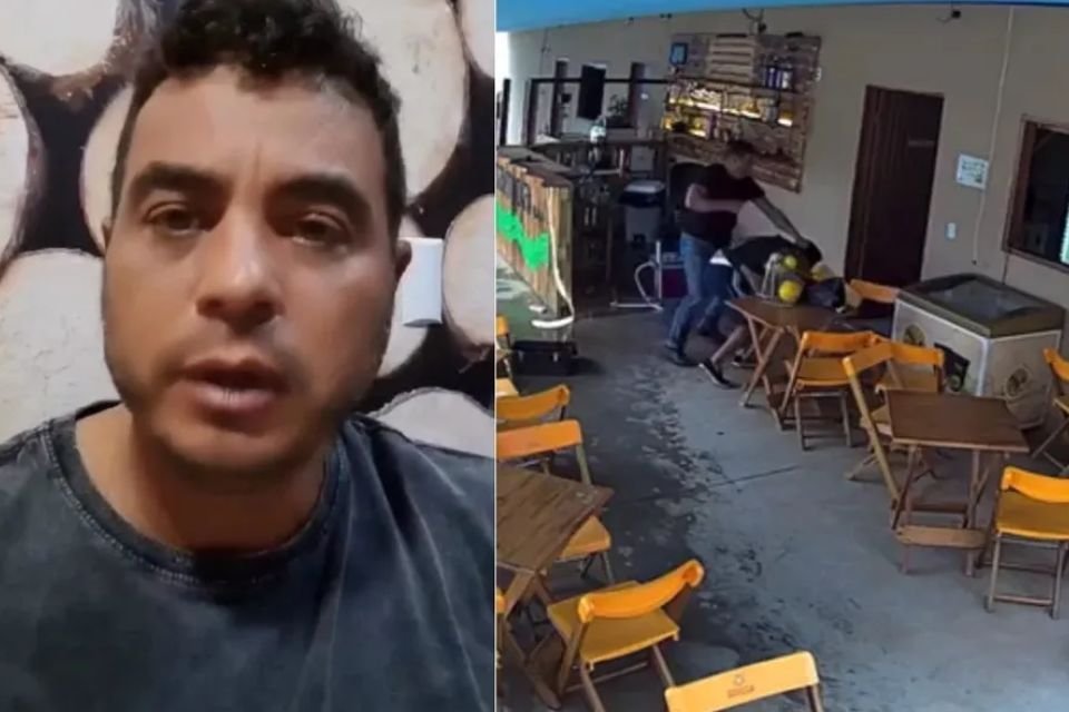 Dhomini agressão dono bar