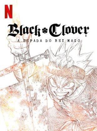 Imagem em preto e branco do fime Black Clover: A Espada do Rei Mago - Metrópoles