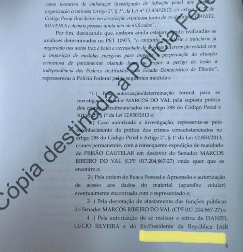 Moraes PF Bolsonaro do Val