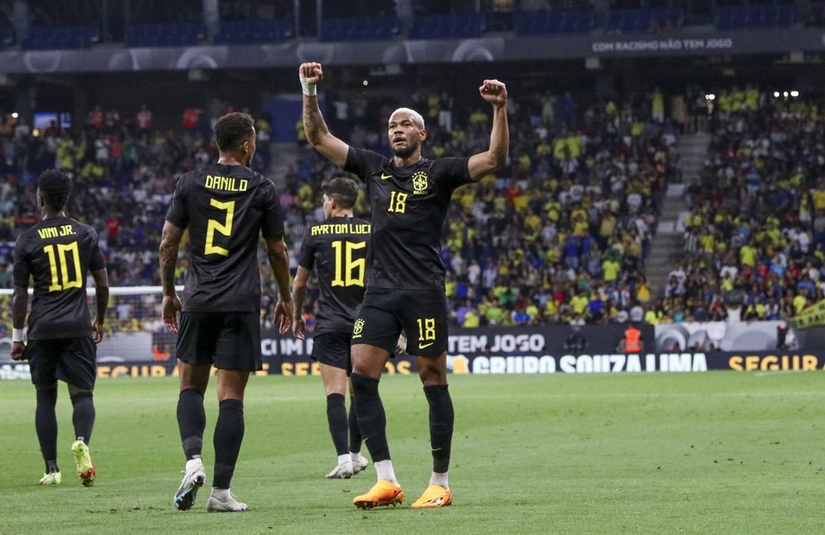 Brasil jogará de preto, pela 1ª vez na história, em duelo contra Guiné