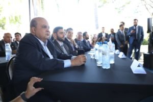 Governador Ibaneis Rocha durante reunião da Executiva do MDB