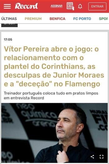 Vítor Pereira lembra Munique 1860: «Jogadores cometiam erros inadmissíveis»  - Internacional - Jornal Record