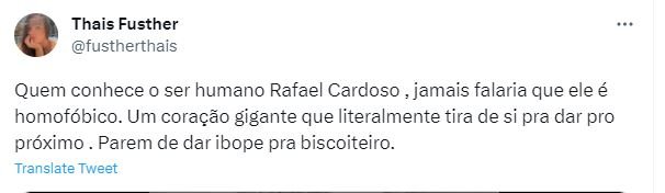 Influenciadora expõe mensagens de Rafael Cardoso quando ele era