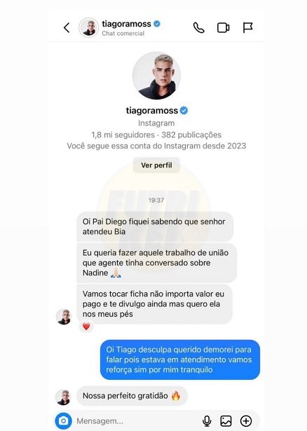 Tiago Ramos é exposto por pai de santo após pedir amarração para