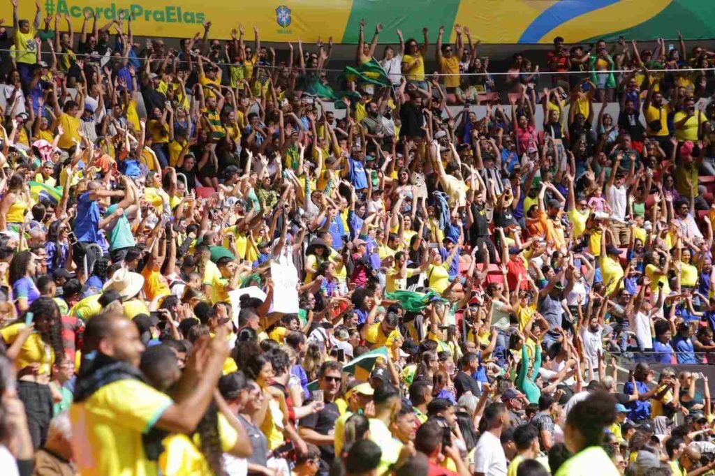 Saia Torcida Brasil Adulto Jogos Copa do Mundo Seleção Verde e Amarela  Desfile 7 de Setembro Festa das Nações - Fest Island - Saia Feminina -  Magazine Luiza