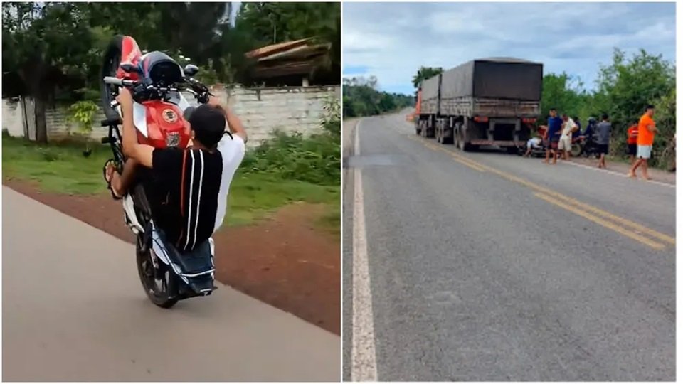 Vídeos de caminhão para crianças - O caminhão moto - cidade do