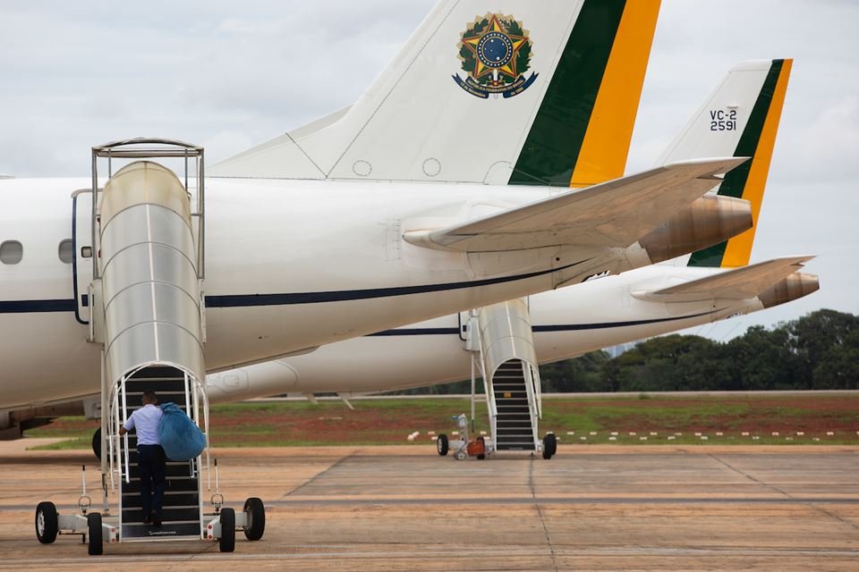 Brasília(DF), 05/02/2020 -  Aviao presidencial - militar da fab -