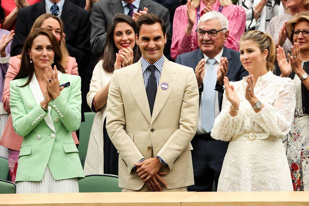 Kate Middleton causes jealousy between Federer and his wife.  The reaction turns viral